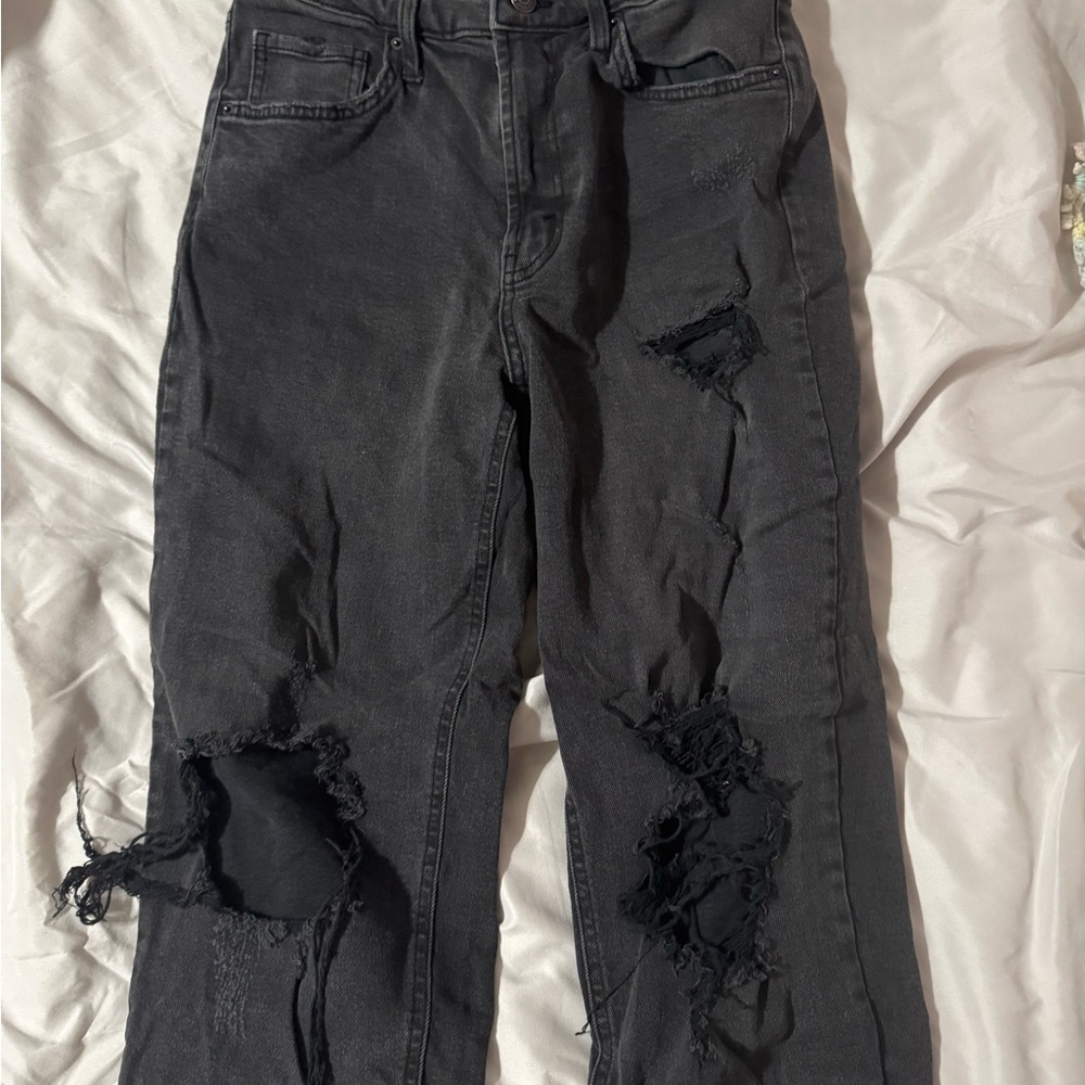 Wild Fable Ripped Charcoal Jeans